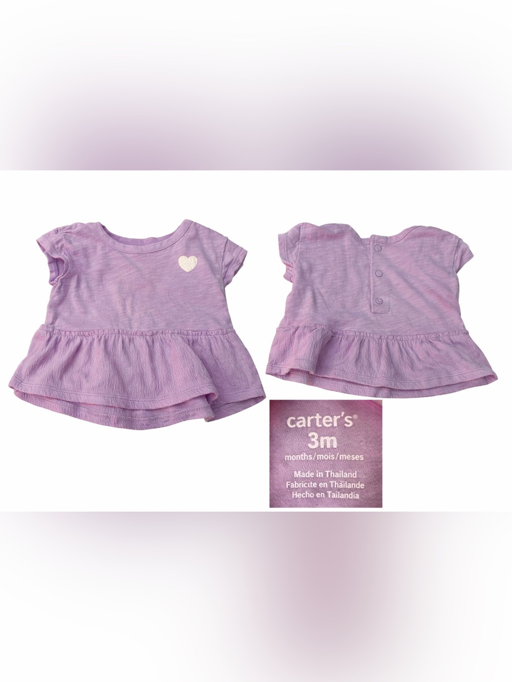 Baby Girl Clothing Bundle – 6 Pieces – Carter’s & OshKosh – 3–6M - Picture 4 of 7